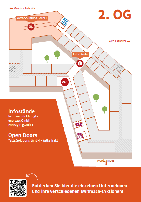 Science Park Sommerfest Programm im 2. Obergeschoss